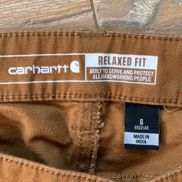 NWOT Women’s Carhartt rugged flex relaxed fit canvas work pants size 6. - Picture 2 of 7